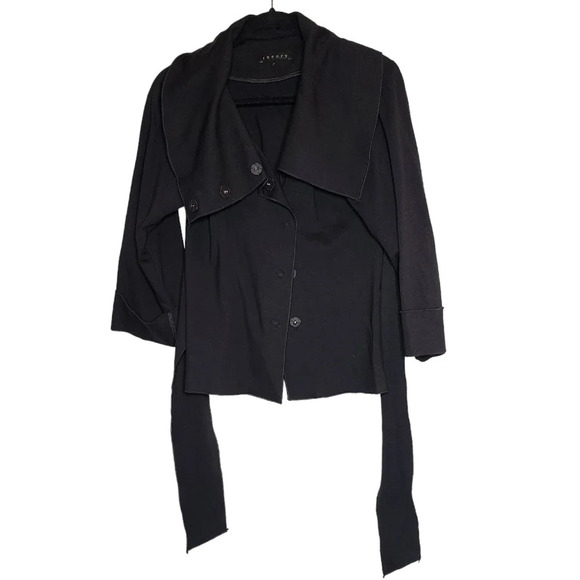 Theory ponte attached waist tie button up jacket - Picture 5 of 17